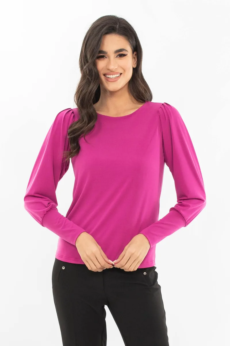 ΜΠΛΟΥΖΑ PLUS SIZE ΕΛΑΣΤΙΚΗ ΛΥΚΡΑ MAGENTA MAGENTA