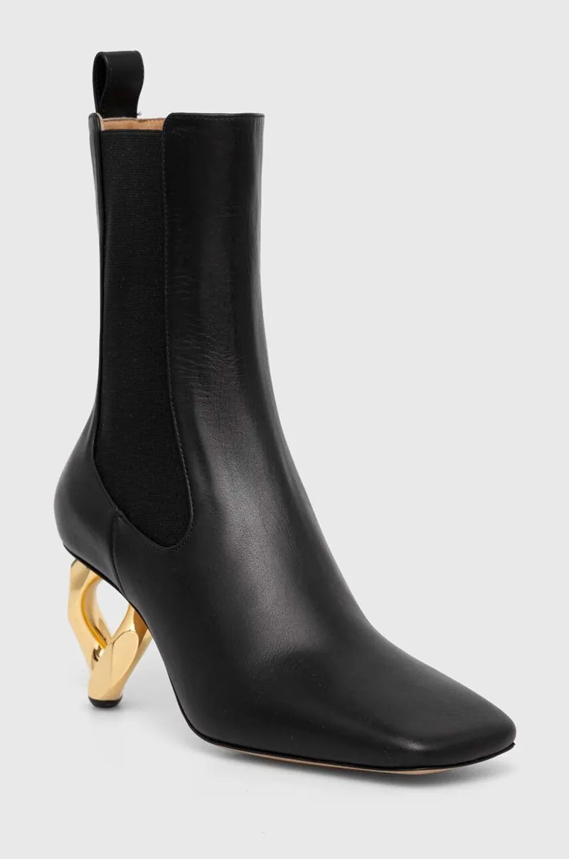 Δερμάτινες μπότες τσέλσι JW Anderson Chain Heel