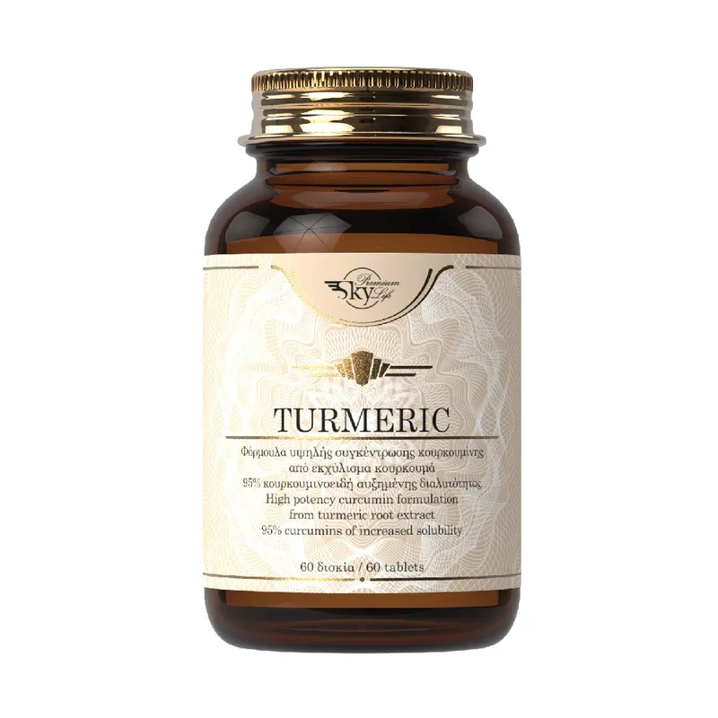 Sky Premium Life Turmeric 1400mg Συμπλήρωμα Διατροφής, Φόρμουλα Υψηλής Συγκέντρωσης Κουρκουμίνης 60tabs
