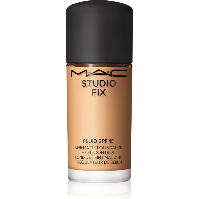 MAC Cosmetics Mini Studio Fix Fluid SPF 15 24HR Matte Foundation + Oil Control ματ μεικ απ SPF 15 απόχρωση NC30 15 ml