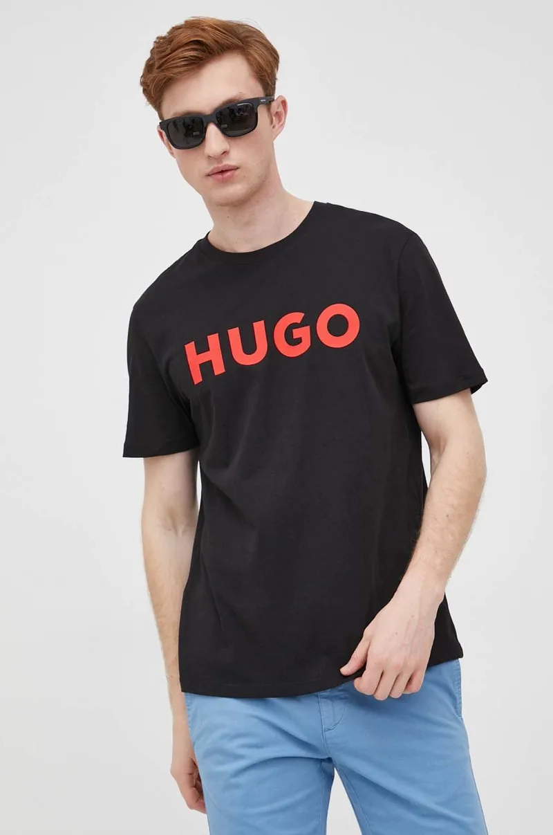 HUGO t-shirt Ανδρικός βαμβακερός Dulivio