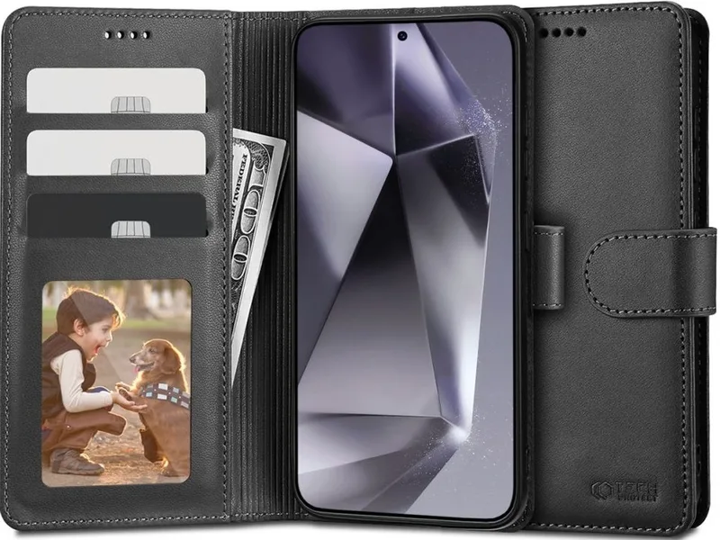 Θήκη Πορτοφόλι Samsung Galaxy S24 - Tech-Protect Wallet - Black (5906203690541)