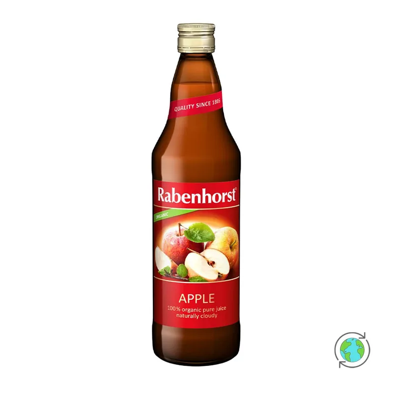 100% Βιολογικός Χυμός Μήλου - Rabenhorst - 700ml Γερμανία No Sugar Added Gluten Free Lactose Free Vegan Organic Palm Oil Free