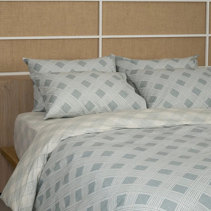 Σεντόνια Μονά (Σετ) 105X205+30 Sunshine Cotton Feelings 2072 Aqua Με Λάστιχο (105x205+30)