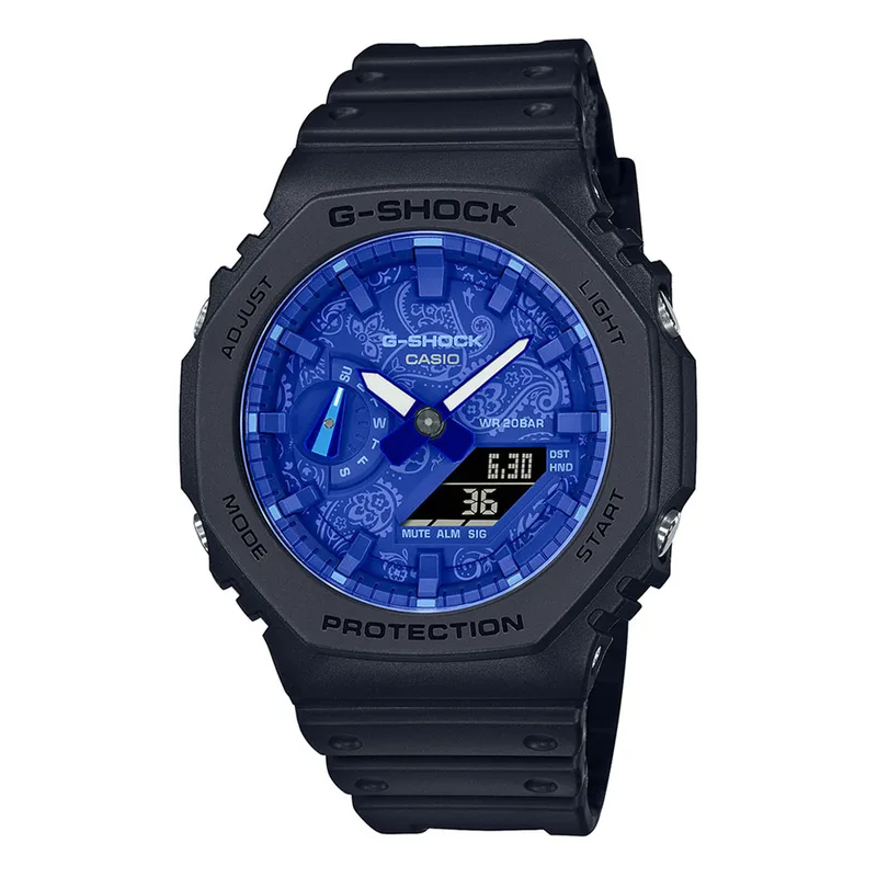 CASIO G-Shock Black Rubber Strap GA-2100BP-1AER