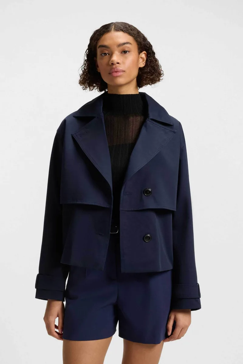 Hugo Boss γυναικείο σακάκι oversized "Aclira" - 50542565 Μπλε Σκούρο