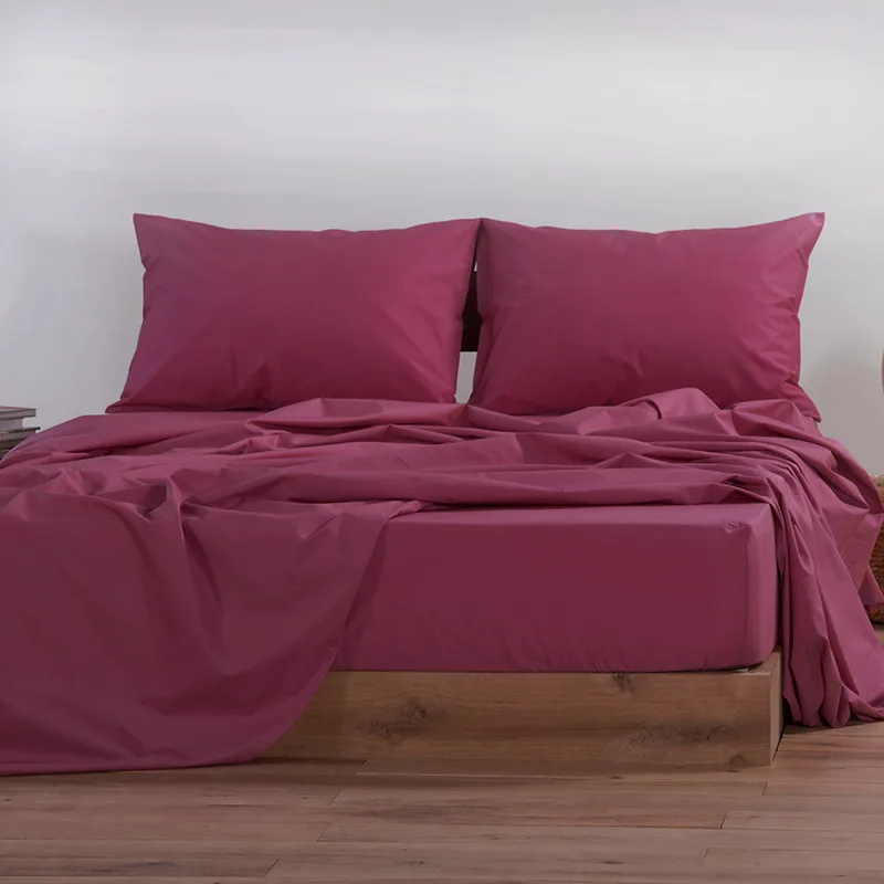 Σεντόνι Μεμονωμένο Μονό 100X200+30 Nef Nef Basic 1218-Bordo Με Λάστιχο (100x200+30)