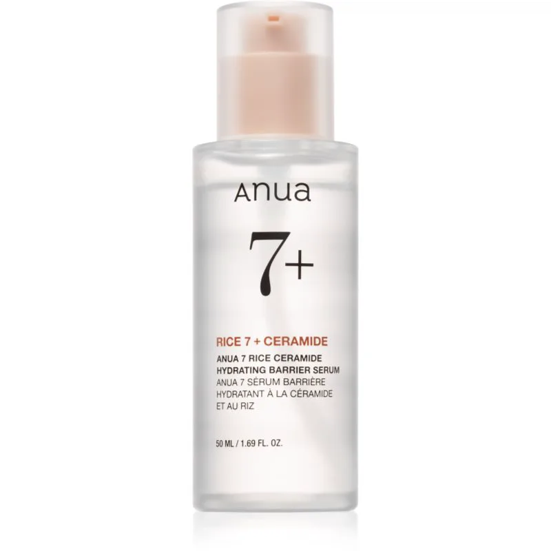 Anua Rice 7 Ceramide Hydrating Barrier Serum εντατικά ενυδατικός ορός προσώπου για την ανάπλαση δερματικού φραγμού 50 ml