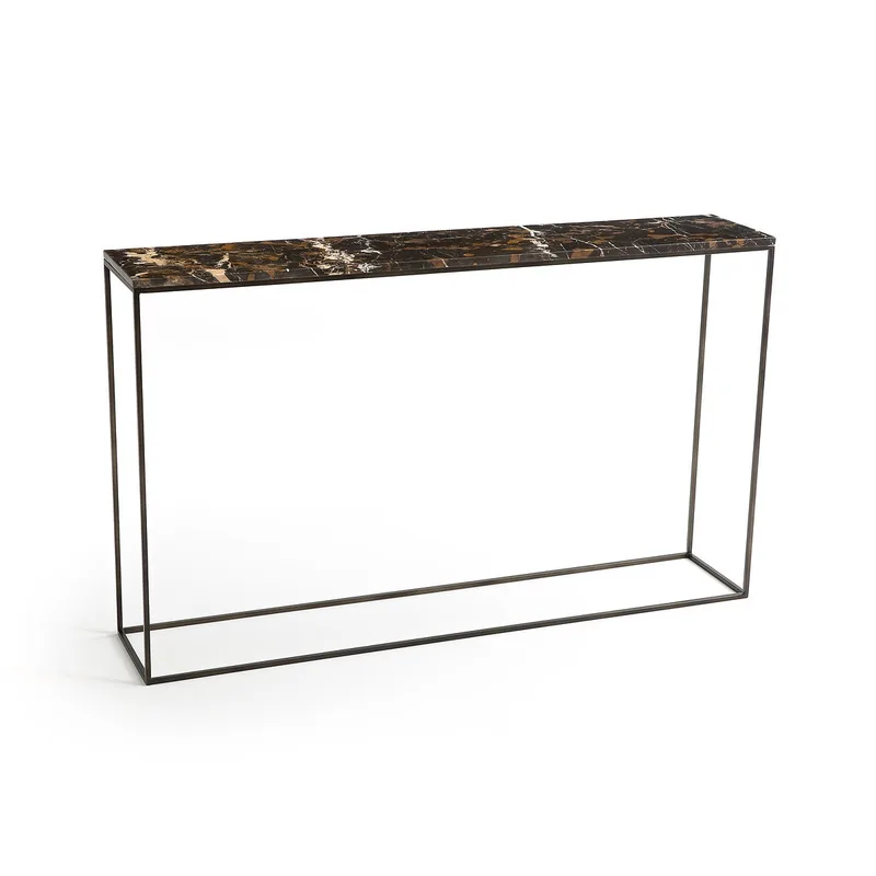 Κονσόλα από μάρμαρο και μέταλλο Μ25xΠ125xΥ75cm