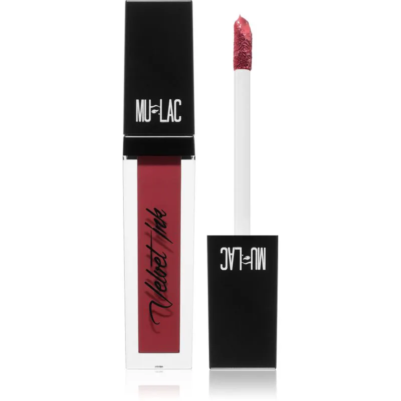 Mulac Cosmetics Velvet Ink μακράς διαρκείας ρευστό κραγιόν ματ απόχρωση Secret Love 5 ml