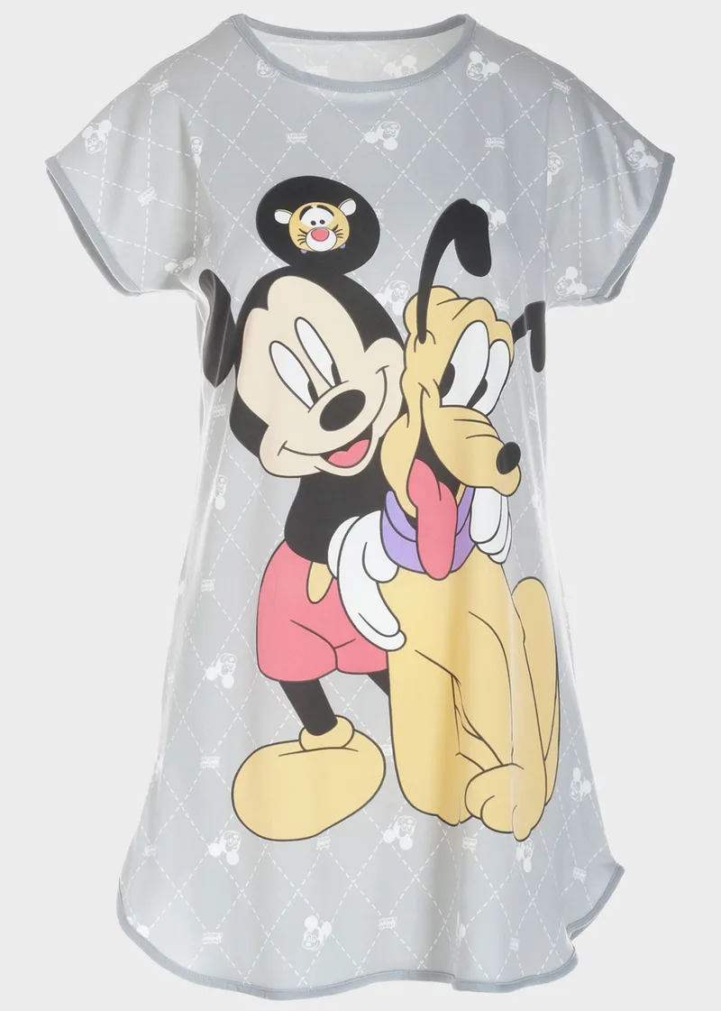Νυχτικό γυναικείο Mickey ΓΚΡΙ
