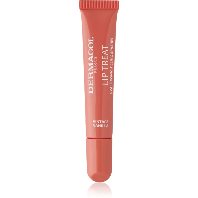Dermacol Lip Treat ενυδατικό λιπ γκλος απόχρωση 4 Vintage Vanilla 10 ml