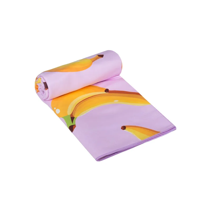 Πετσέτα Θαλάσσης Microfiber Με Τσαντάκι 90x180εκ. Banana Mood Estia 01-44510 (Ύφασμα: Microfiber, Χρώμα: Λιλά) - estia - 01-44510