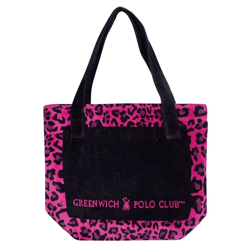 Greenwich polo club τσαντα θαλασσησ 55χ40 3863 μαυρο, ροζ, τυρκουαζ