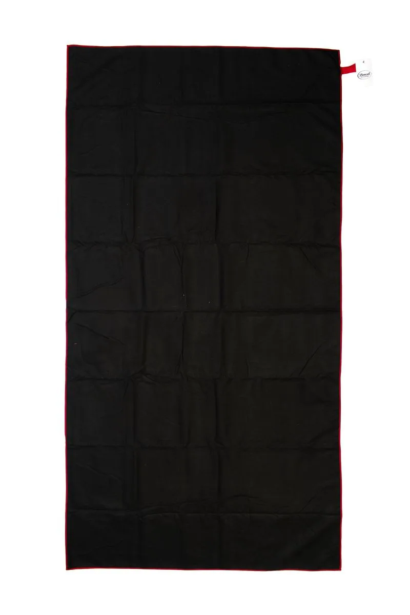Πετσέτα Γυμναστηρίου Quick Dry 50x80 Black-Bordeaux 90/10 Polyester/Polyamide