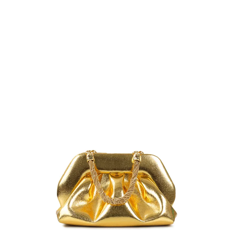 Clutch γυναικεία THEMOIRe Χρυσό TMFW24TPA19 Χρυσό Tia Palma 261