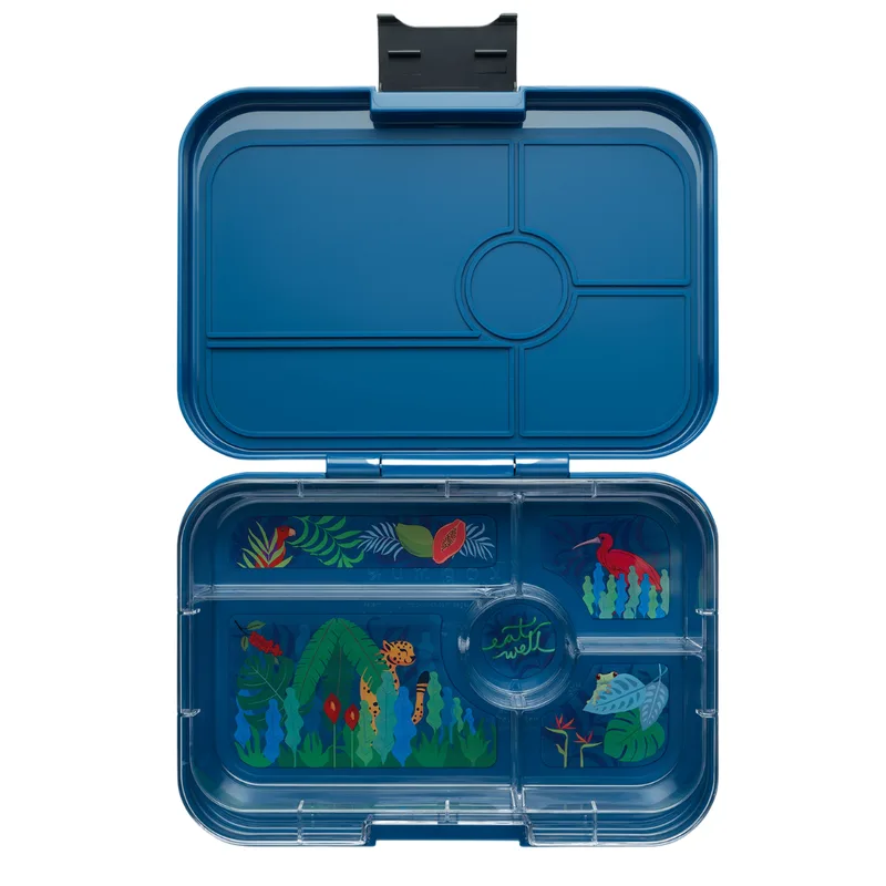 Φαγητοδοχείο Ενηλίκων Yumbox Yumbox Tapas XL 5-sections Monte Carlo Blue / Jungle tray 5 sections