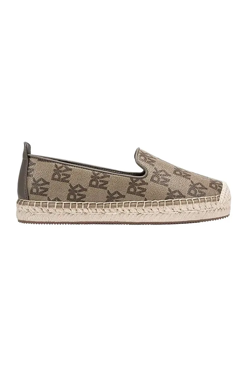 DKNY γυναικείες εσπαντρίγιες με all-over logo print "Mallandra" - K1611686 Μπεζ