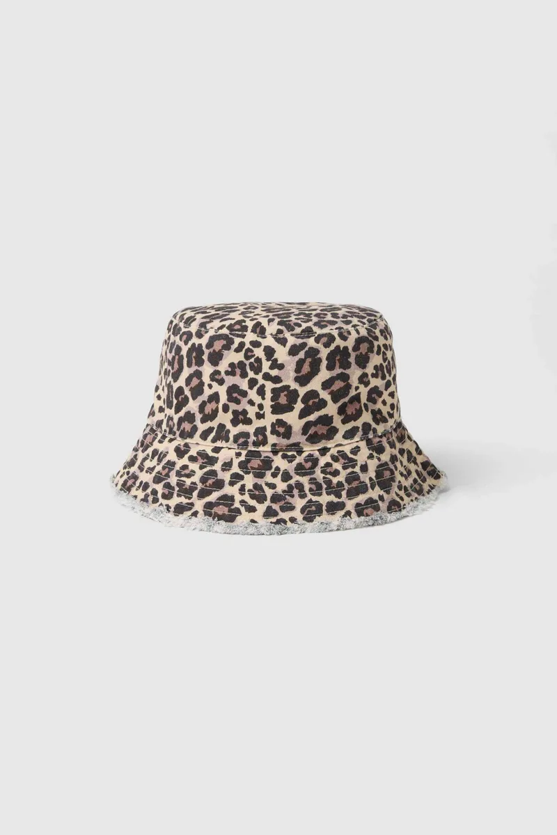 OVS παιδικό καπέλο bucket με animal print - 002618391 Καφέ
