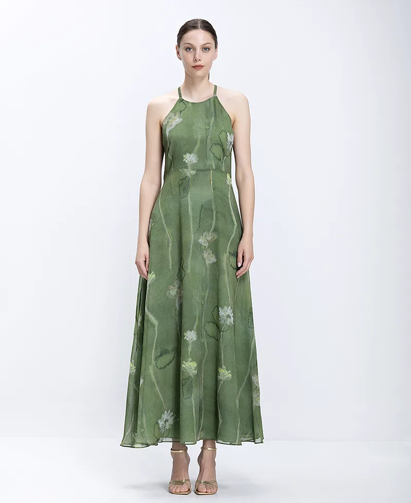 Diana D Γυναικείο Φόρεμα Maxi Με Floral Σχέδιο