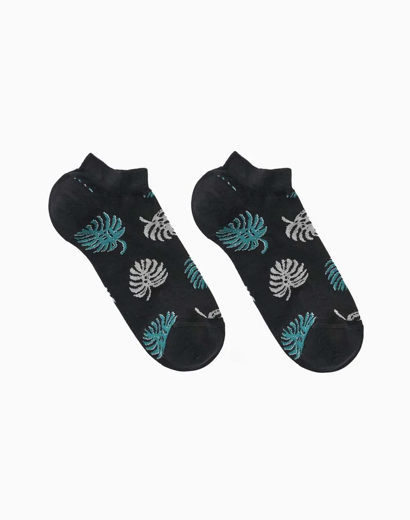 WALK ΓΥΝΑΙΚΕΙΕΣ ΚΑΛΤΣΕΣ BAMBOO ΚΟΦΤΕΣ ΜΕ ΣΧΕΔΙΟ W332-20-02 Black