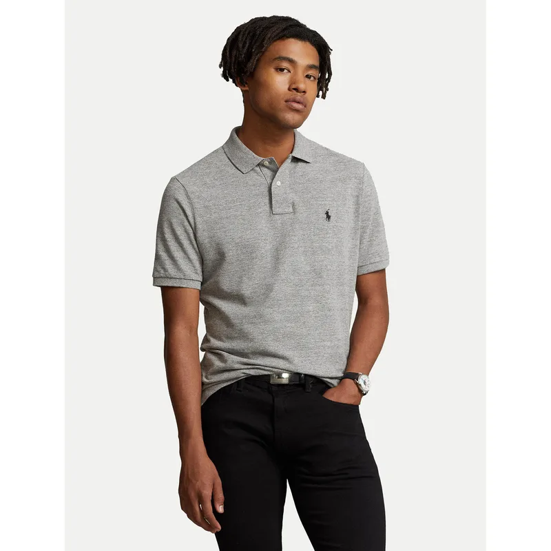 Polo Ralph Lauren Polo 710548797011 Γκρι Slim Fit