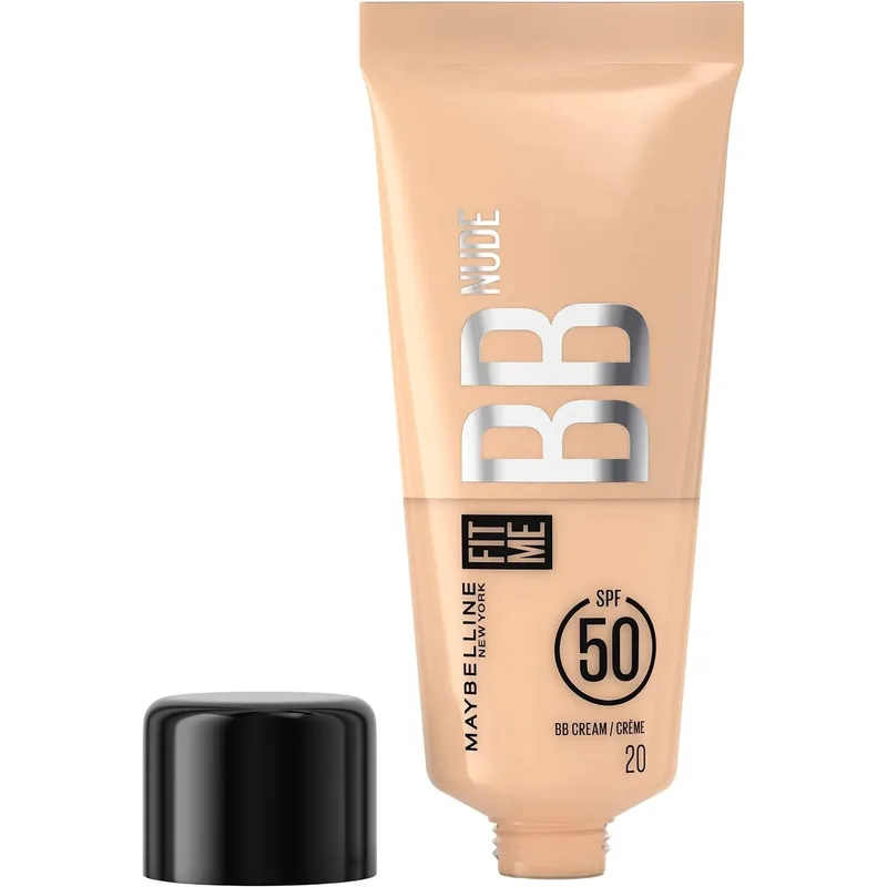 Maybeline Fit Me Nude BB Cream Spf50 Κρέμα Προσώπου Υψηλής Προστασίας με Χρώμα για Φυσική Κάλυψη 30ml - 20