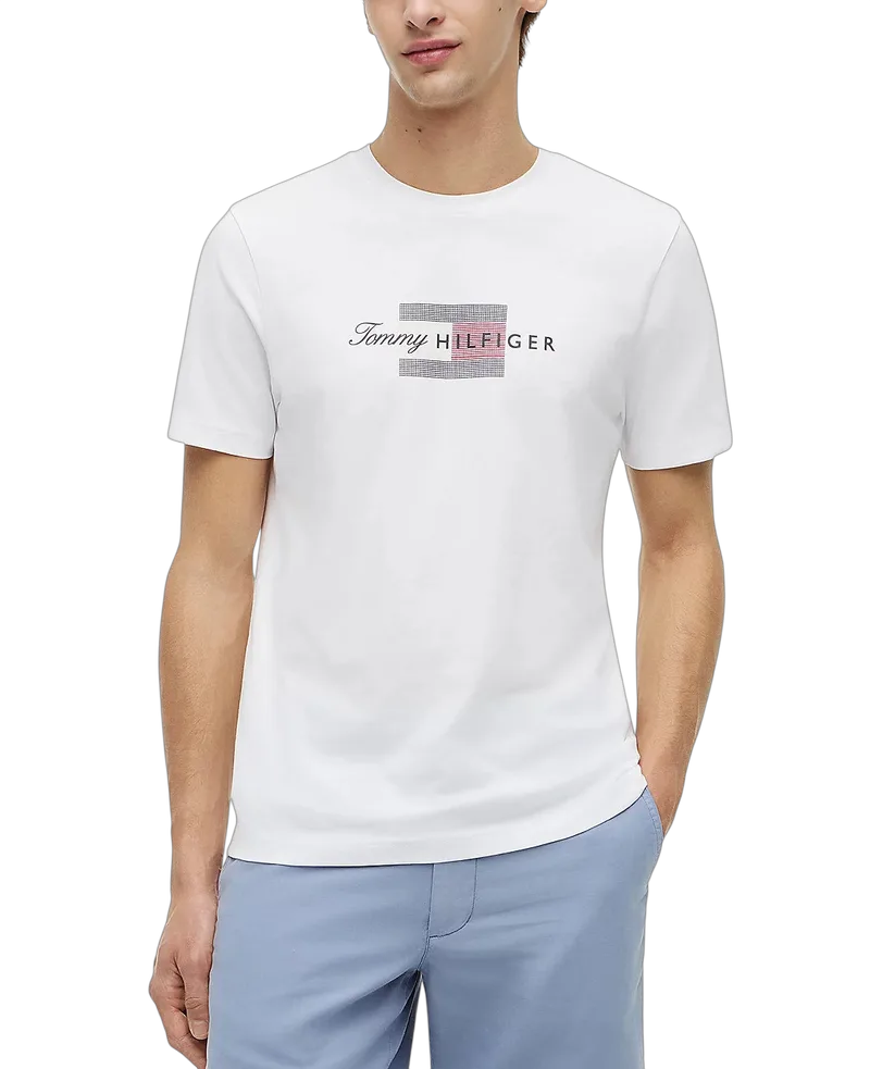 Ανδρικό T-shirt Λευκό Tommy Hilfiger MW0MW43226-YBR