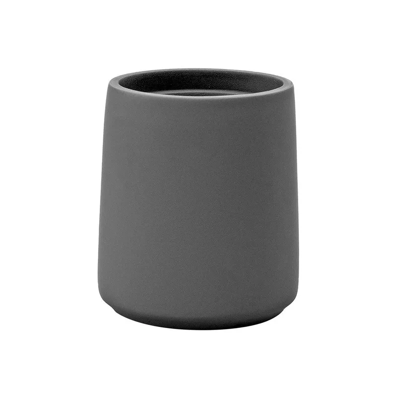 Ποτηροθήκη Ρητίνης Γκρι 7,9x7,9x9,2εκ. Cement Estia 02-6860 (Υλικό: Ρητίνη, Χρώμα: Γκρι) - estia - 02-6860