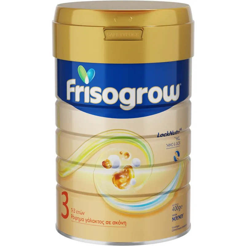 Frisogrow 3 MLC, GOS & HiMO 1-3 Years Ρόφημα Γάλακτος σε Σκόνη για Παιδιά από 1 Έως 3 Ετών με Ολιγοσακχαρίτες & Σύμπλεγμα Λιπιδίων 400g