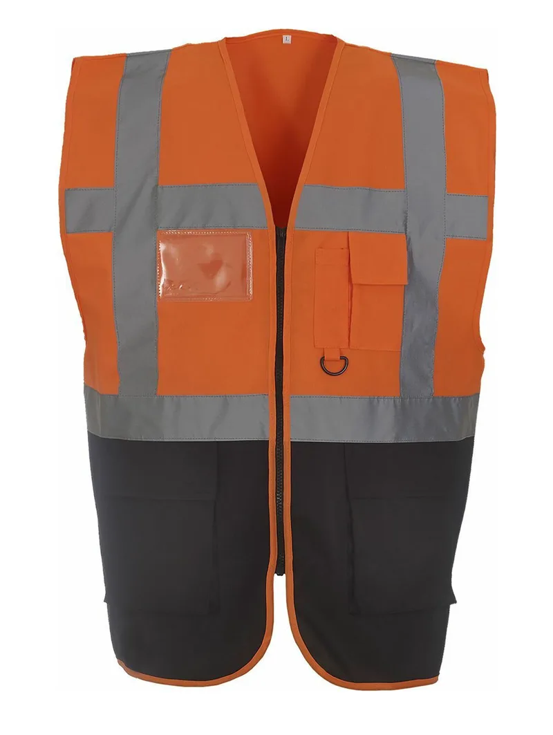 Γιλέκο με ανακλαστικές ταινίες Yoko HVW801 Fluo Orange/Black