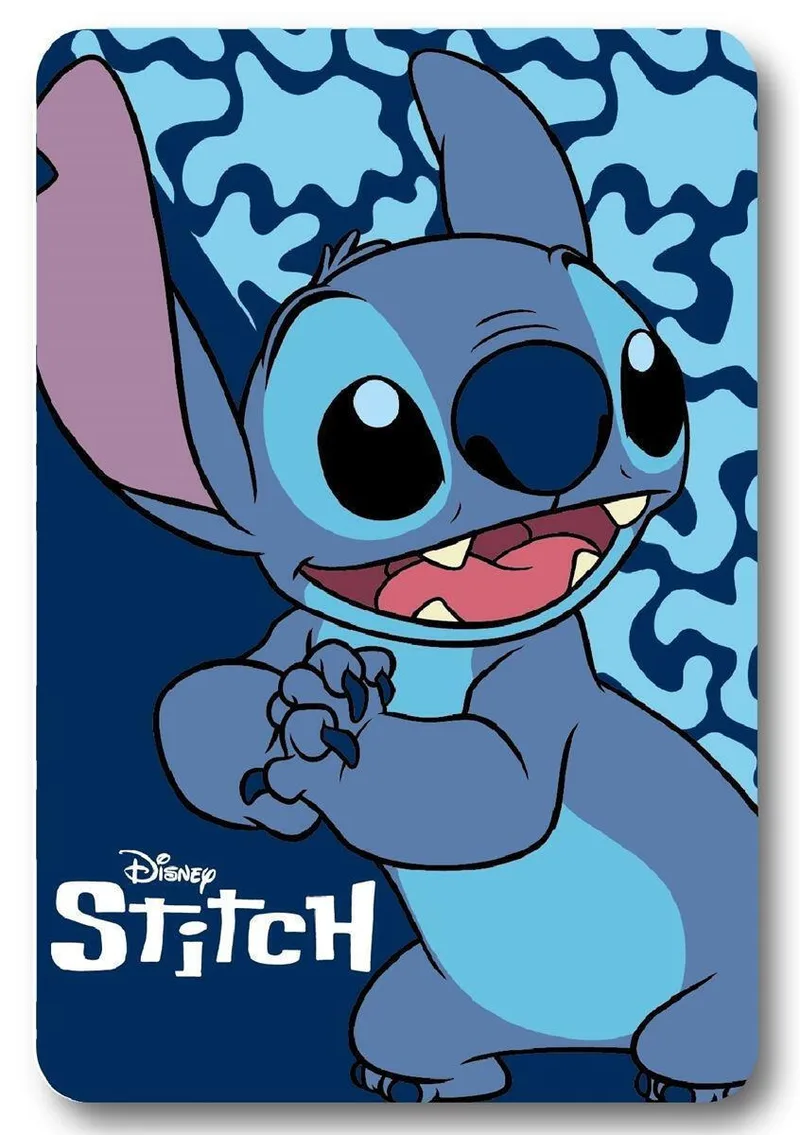 Κουβέρτα Fleece Disney Home Stitch 26 100X140 Blue 100% Polyester Blue