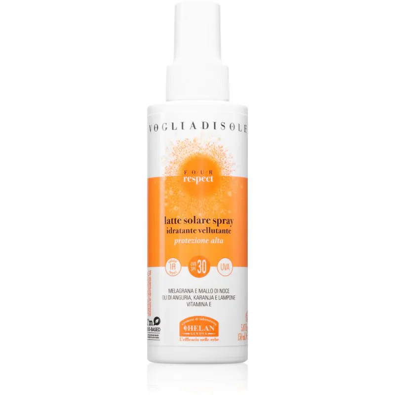 Helan Suntan Milk Spray High Protection SPF30 προστατευτική αντηλιακή λοσιόν σε σπρέι SPF 30 150 ml
