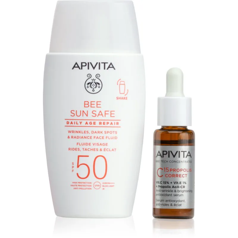 Apivita Bee Sun Safe Anti-Dark Spots Duo Σετ για την αντιμετώπιση των καφέ κηλίδων