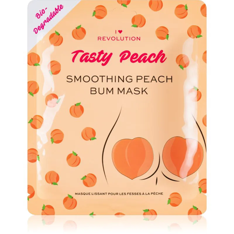 I Heart Revolution Tasty Peach εντατική μάσκα υδρογέλης για γλουτούς και γοφούς 2 τμχ
