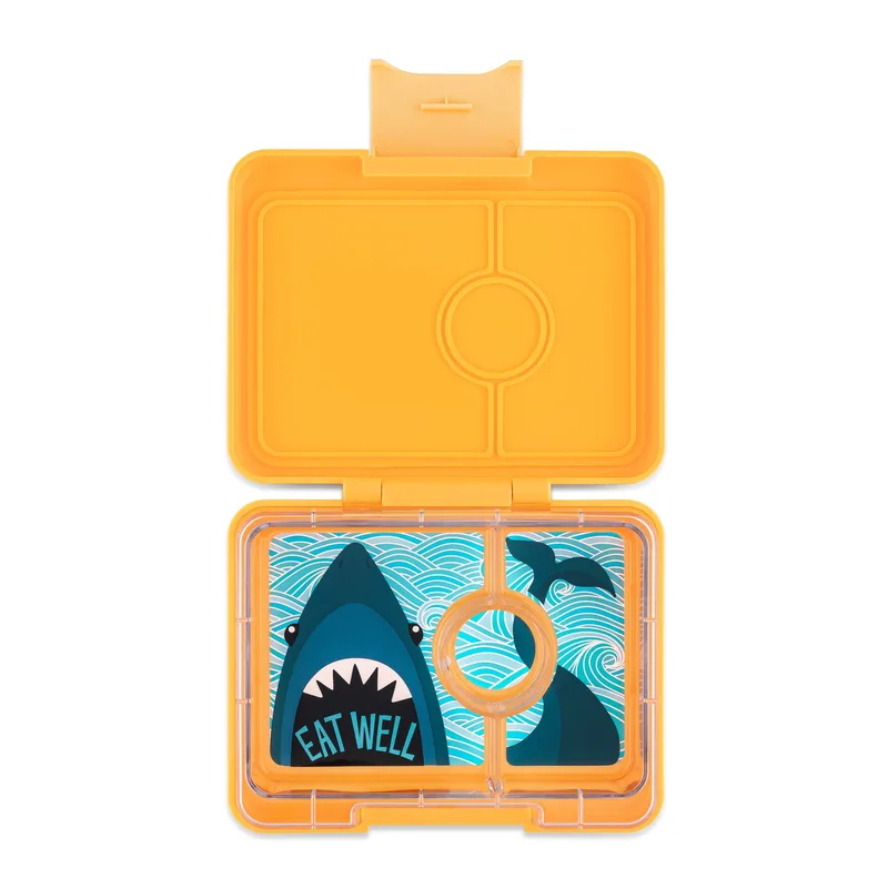 Yumbox Snack 3-sections - Yoyo Yellow / Shark
