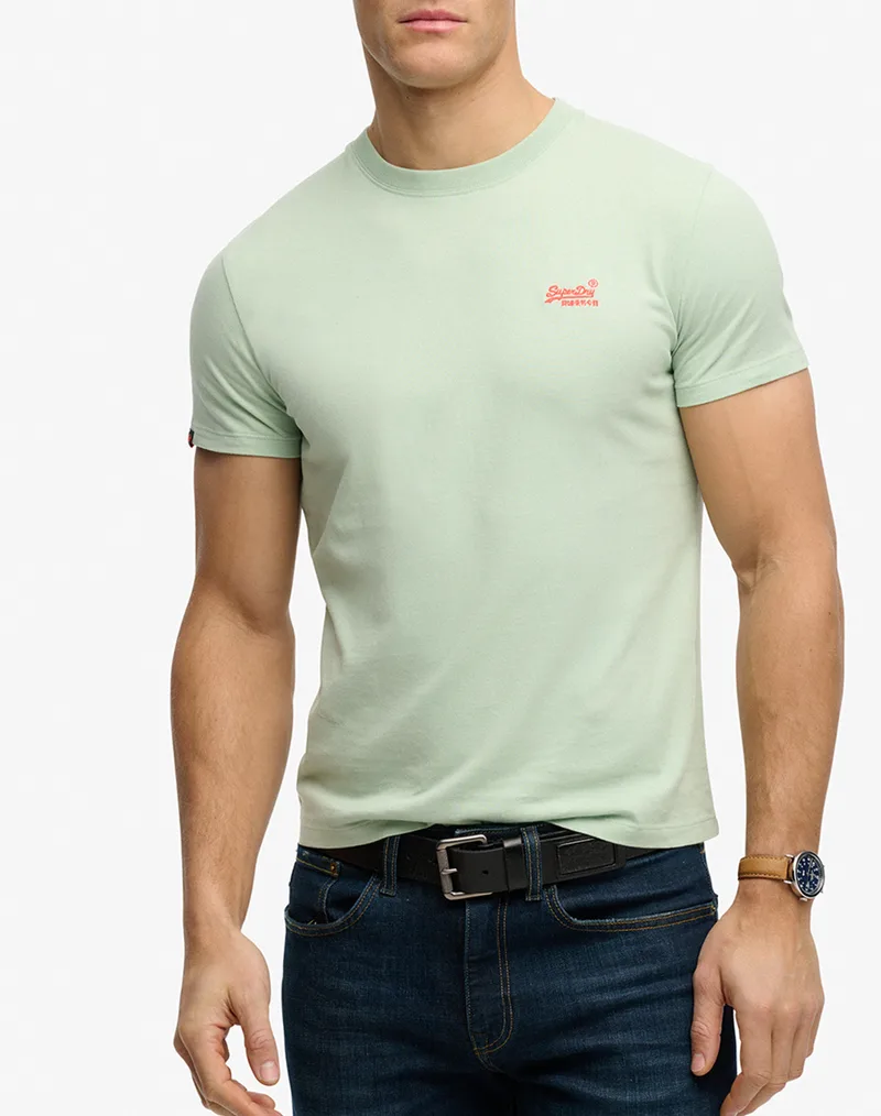 SUPERDRY ESSENTIAL LOGO EMB TEE ΜΠΛΟΥΖΑ ΑΝΔΡΙΚΟ M1011245A-J7G LawnGreen