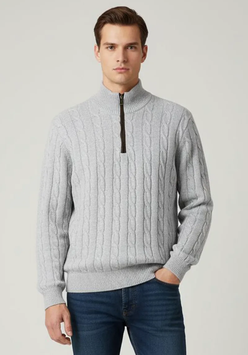 Guy Laroche Pullover της σειράς Knit Troyer - GL2229208 10 Grey