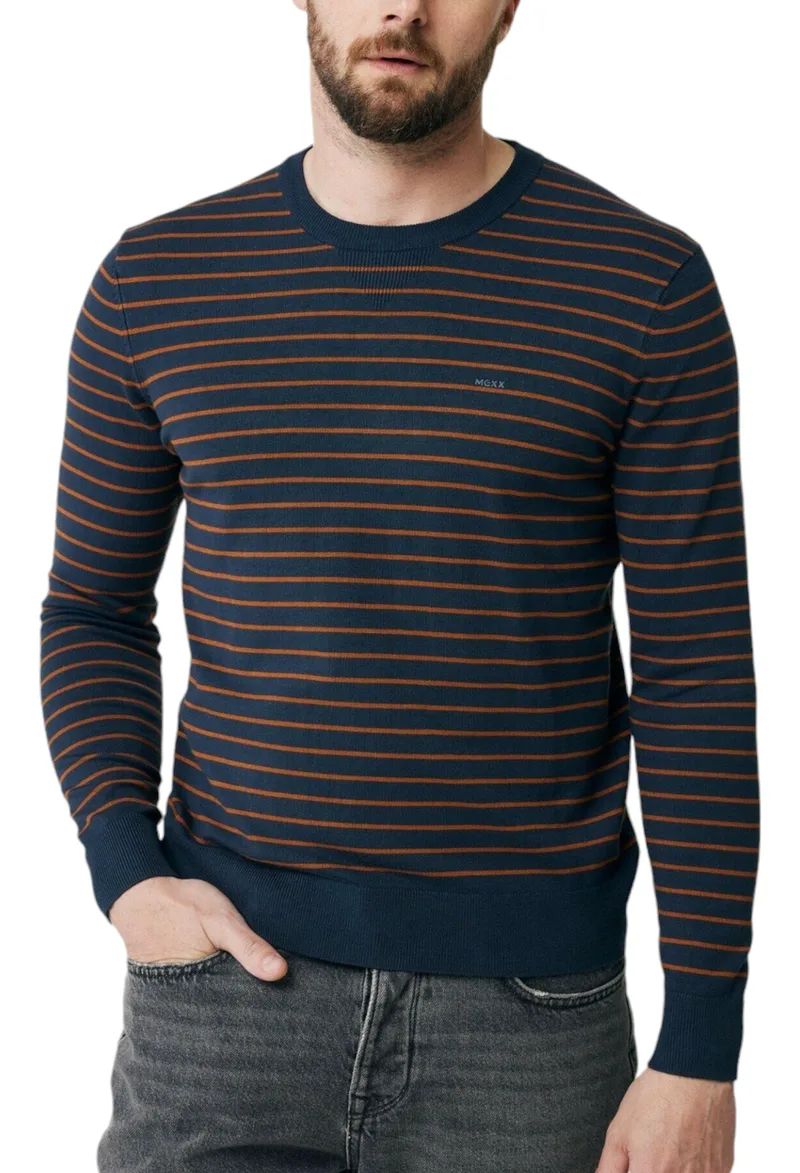 Πουλόβερ Mexx Lucas Stripe AO0907036M-Tan Ανδρικό