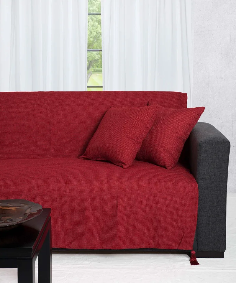 Ριχτάρι Τριθέσιου Silk Fashion 9925 Κόκκινο 180x300