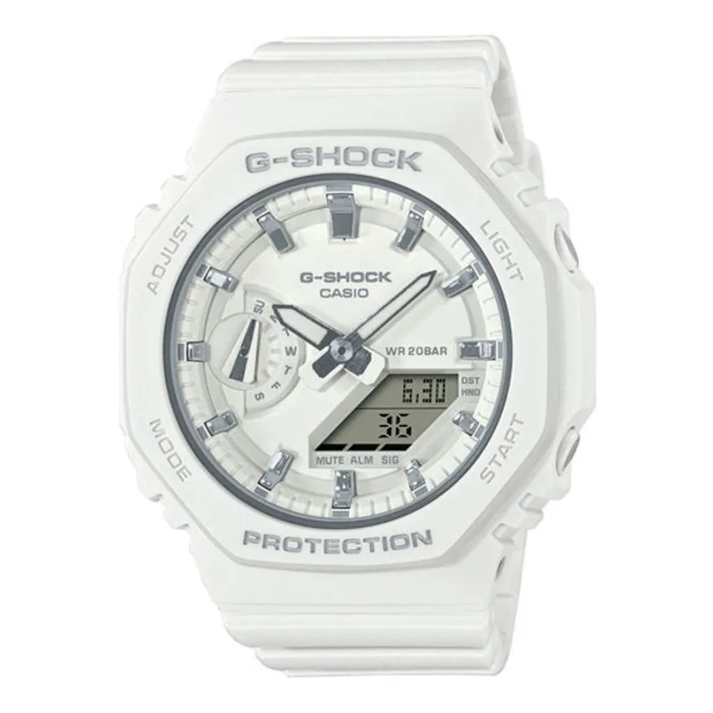CASIO G-Shock White Rubber Strap GMA-S2100-7AER