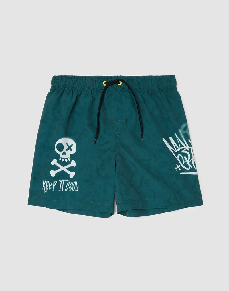 OVS GRAFFITI BOXER 2672137-BALSAM Green