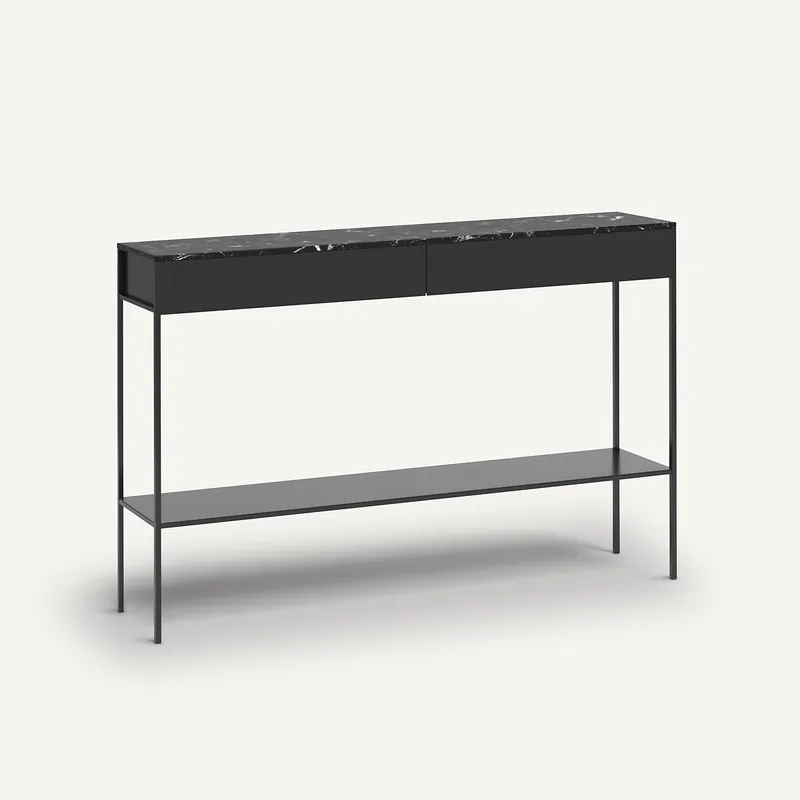 Κονσόλα με μαρμάρινη επιφάνεια Π120xΥ80cm