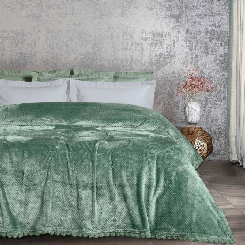 ΚΟΥΒΕΡΤΑ ΜΟΝΗ FLEECE DAS HOME 1184 ΜΕΝΤΑ 160Χ220CM