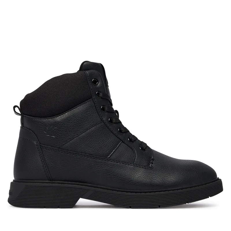 Μποτίνια Calvin Klein Lace-Up Bootie V3X5-83187-1695 D Μαύρο