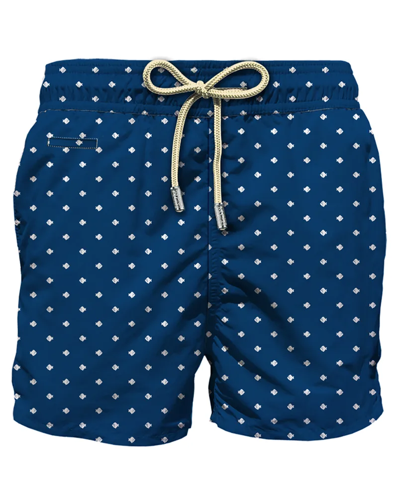 MC2 LIGHTING MICRO FANTASY-SWIMSHORT-POIS FISH 61 LIG0003-02227L-02227L Blue