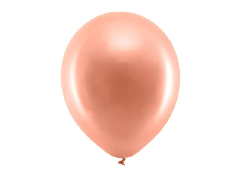 Beauty Home ΜΠΑΛΟΝΙΑ ΡΟΖ ΧΡΥΣΟ 30 CM 10 TEM