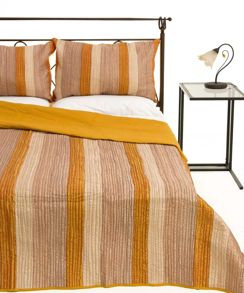Σετ Κουβερλί Μονό Silk Fashion 6329 Χρυσό 160x220