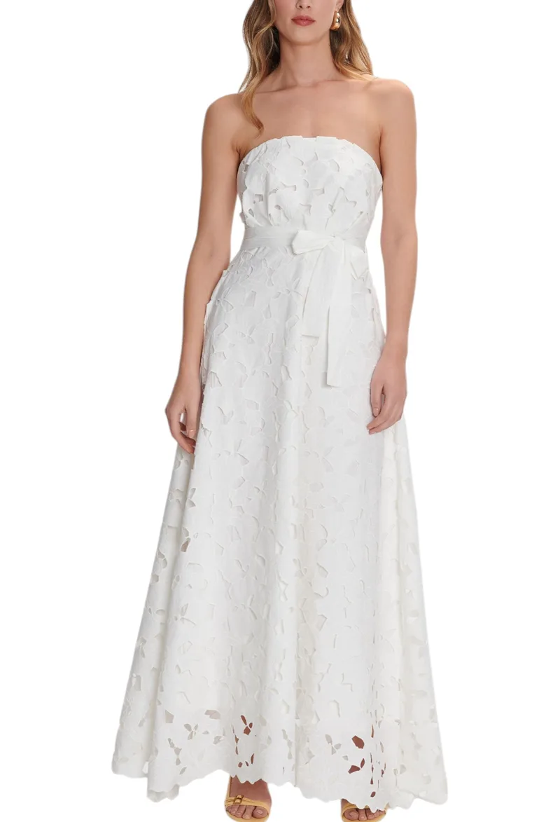 Φόρεμα Ale Με Δαντέλα 8920759-WHITE Γυναικείο