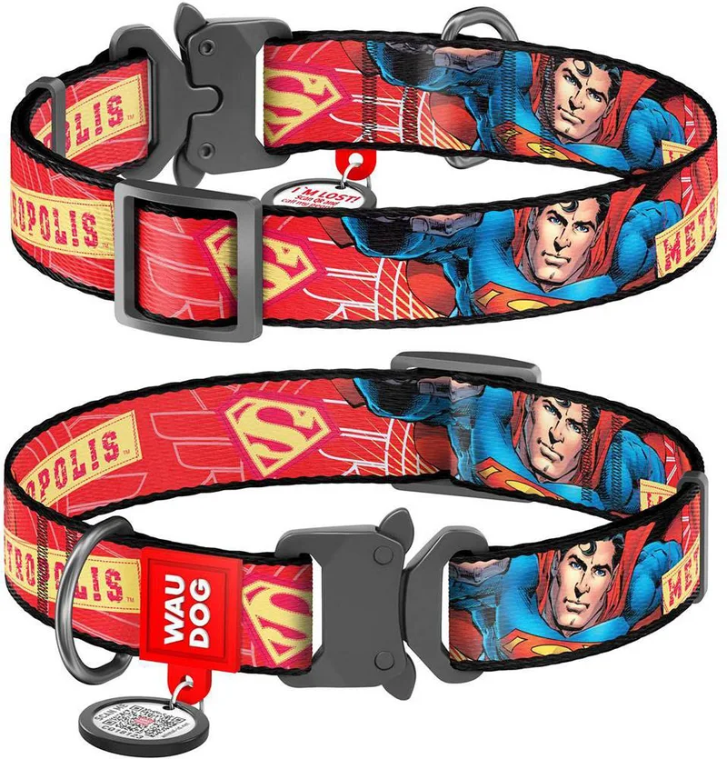 ΠΕΡΙΛΑΙΜΙΟ WAUDOG SUPERHERO METAL FASTEX (25MM / 31-49CM)